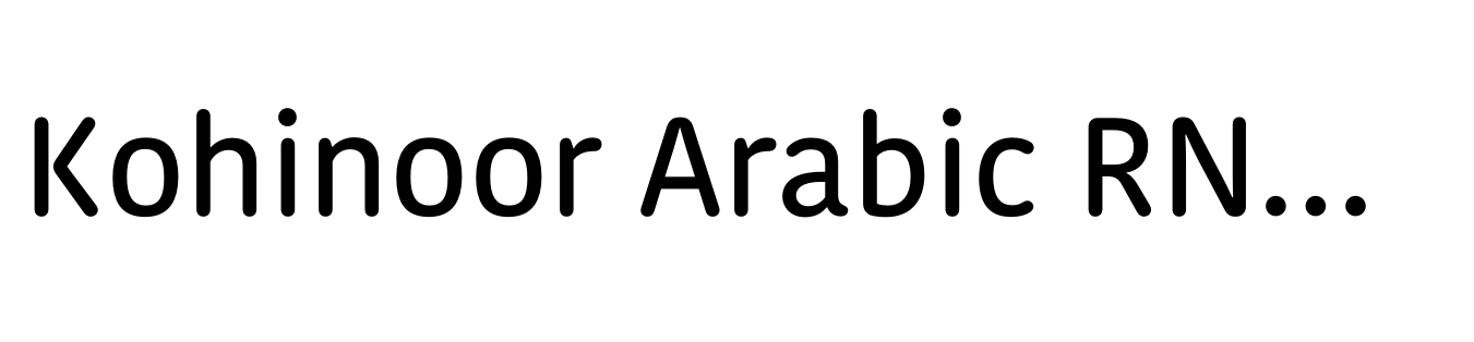 Kohinoor Arabic RND Medium